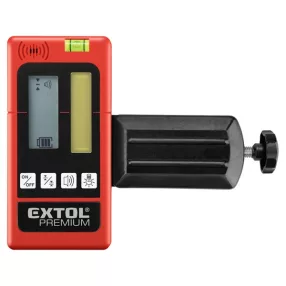   EXTOL PREMIUM lézeres vevő/detektor/jelfogó vízszintezőhöz, PIROS és ZÖLD, 50m