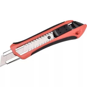   EXTOL PREMIUM tapétavágó kés, 18 mm fémházas, gumírozott; auto lock, tripla vágóéllel, pótpenge: 9123A, 8855091