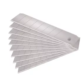   EXTOL PREMIUM pótpenge tapétavágó késhez, 10 db, 18×100×0,5 mm, törhető, SK4 acél, HRC >64, tripla vágóél