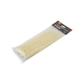  EXTOL PREMIUM kábelkötegelő 4,8×250mm 100db, fehér nylon;