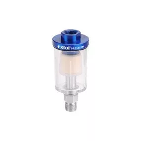   EXTOL PREMIUM mini levegőszűrő (nedvesség leválasztó), max. 8 Bar, 1/4", 48ml