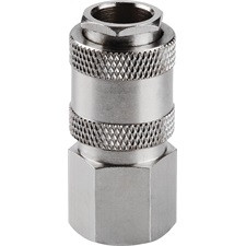 EXTOL PREMIUM gyorscsatlakozó-hüvely, belső menettel, 1/2", nikkelezett réz, bliszteren