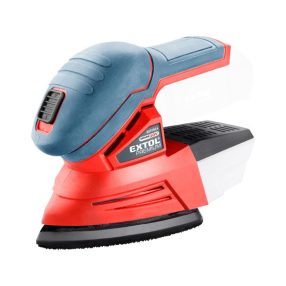   EXTOL PREMIUM akkus delta csiszoló, Share20V, 20V, Li-ion, AKKU és TÖLTŐ NÉLKÜL, 123×95 mm, ford.: 11.000 f/perc