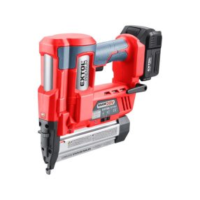   EXTOL PREMIUM akkus szög- és kapocs belövő gép, Share20V, 20V, Li-ion, 1db akku, 1db töltő, 2000 mAh, 100 lövés/perc