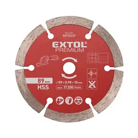   EXTOL gyémántvágó korong, 89mm, szegmenses, a 8893022 mini körfűrészhez, csempére, járólapra
