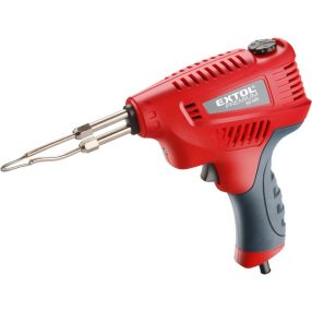   EXTOL PREMIUM forrasztópisztoly 200W, 3 funkciós: forrasztó, polifoam vágó, fanyag gravírozó, szabályozható hőfok, műanyag koffer