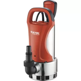   EXTOL PREMIUM szennyvíz búvárszivattyú, úszókapcsolóval, 1100W,  INOX ház, szállító teljesítmény: 18,5m3/h, max. száll.8m
