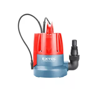   EXTOL PREMIUM búvárszivattyú tiszta vízhez, szenzoros úszókapcsolóval, 400W, szállító teljesítmény: 8m3/h, max. száll. 7 m