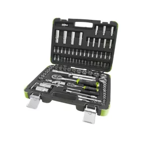   EXTOL CRAFT dugókulcs klt., CV., racsnis 45fog ; 1/4"  1/2", 94db, 4-32mm, 32db bit (lapos, kereszt,imbusz,torx), gyertyakulcs16&21